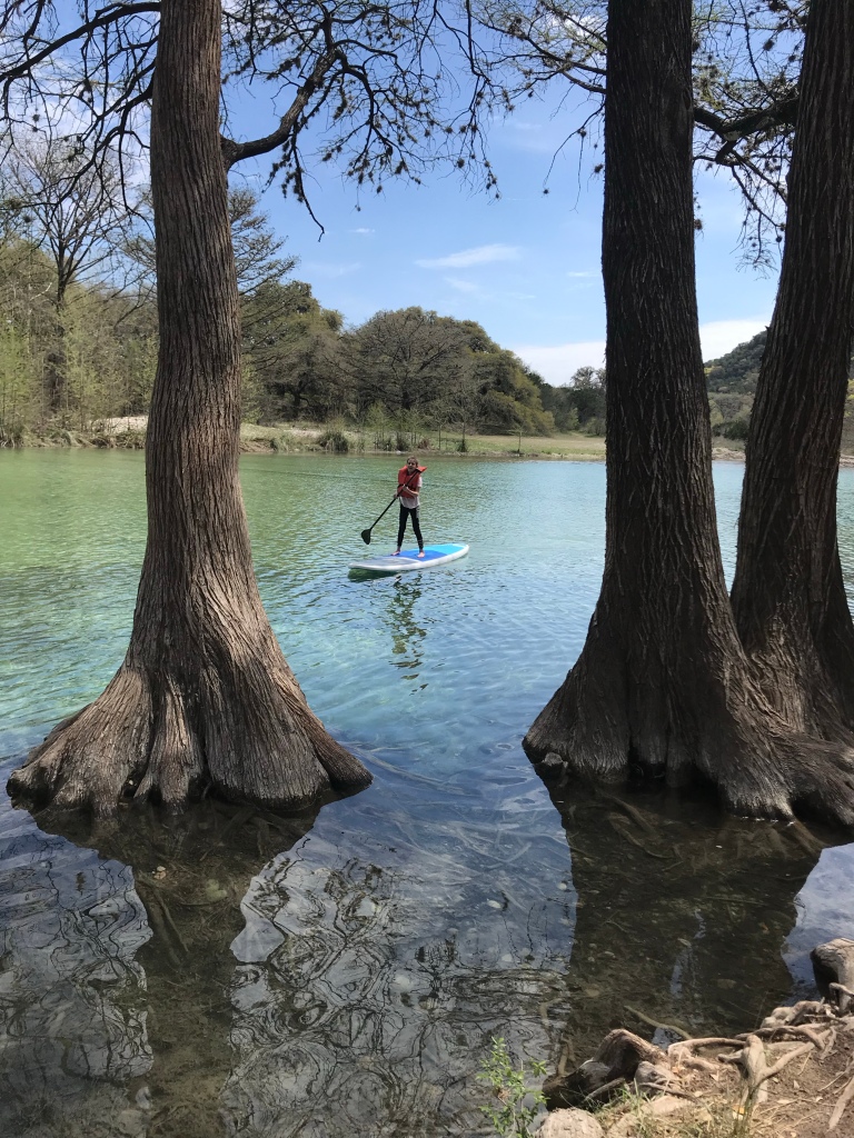Paddle boarding on the Rio Frio 